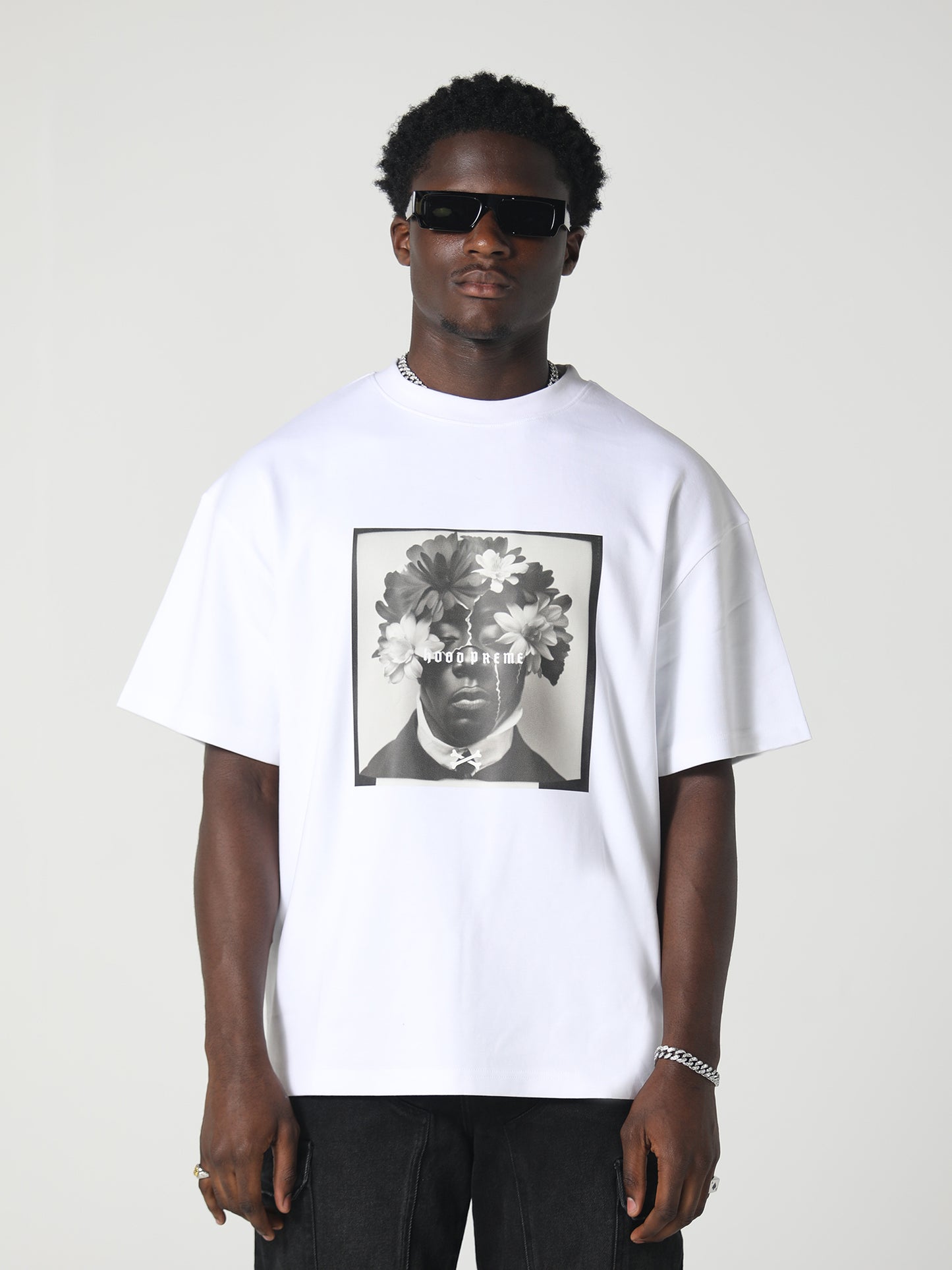 FLORAL MAINE T-SHIRT WHITE