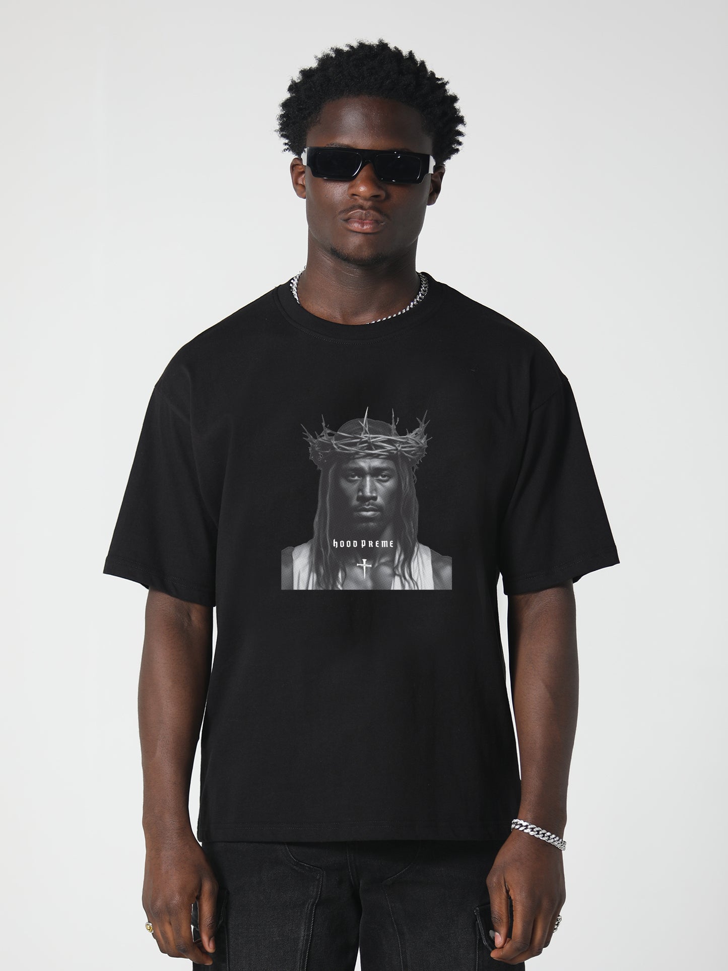 NOIRE JESUS T-SHIRT BLACK