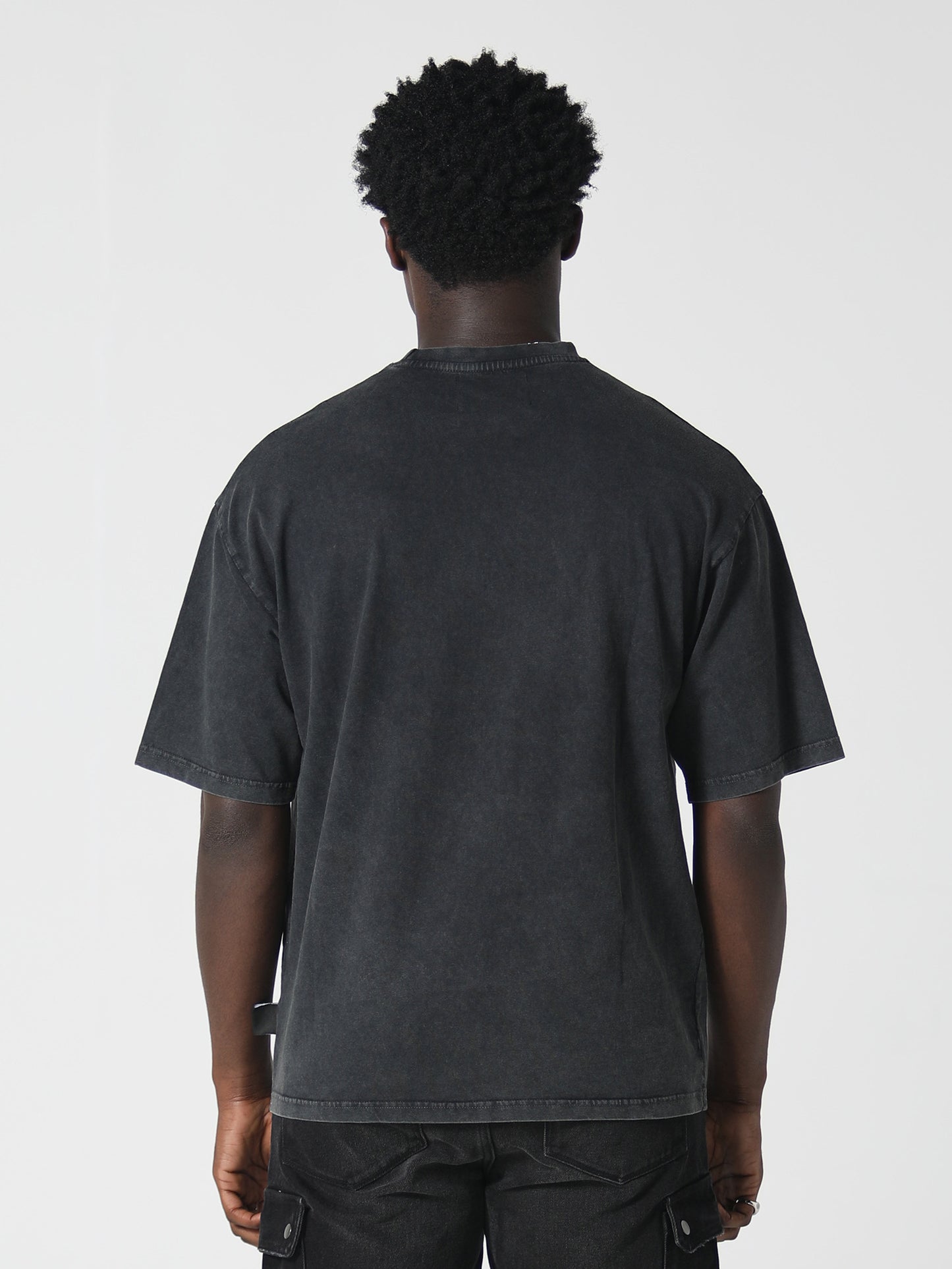 ARCH DIAMANTE HOODY WASHED BLACK