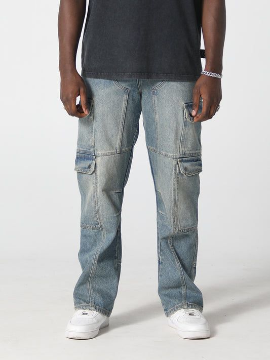 WASHED CARPENTER PANT MID WASH
