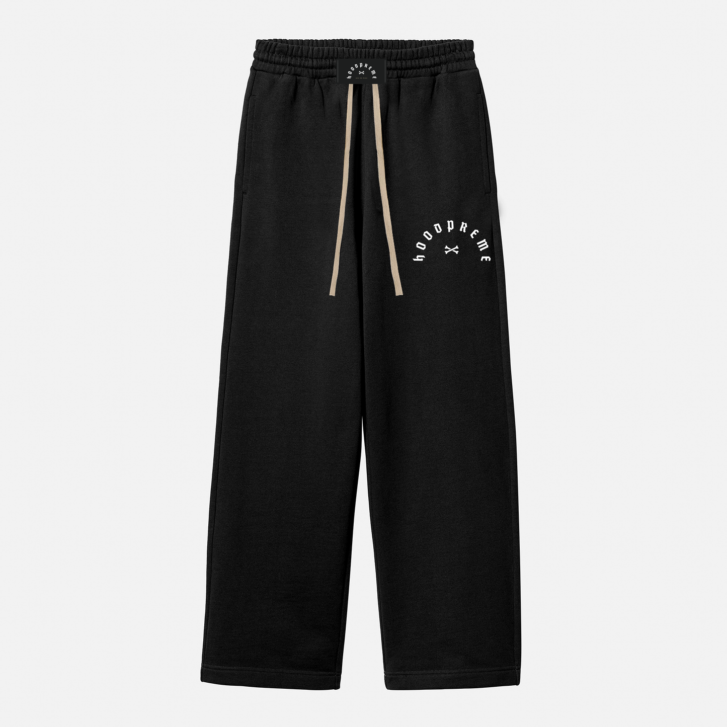 HEAVY APLIQUE JOGGER BLACK