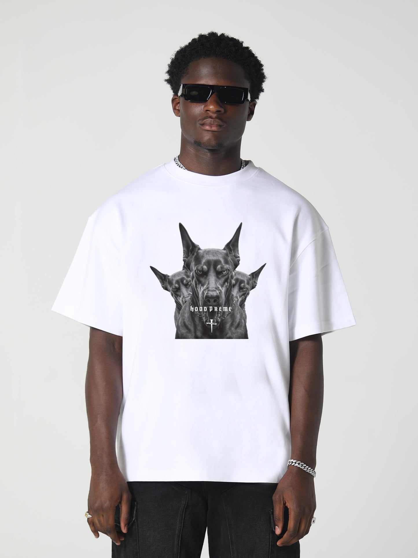 ON GUARD T-SHIRT WASHED WHITE