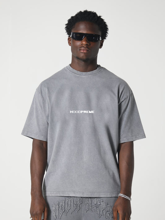 RIB CAGE T-SHIRT WASHED GREY